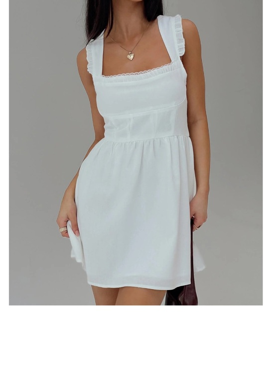 Princess Polly Dresses & Skirts - Princess Polly Mochi Mini Dress White NWOT